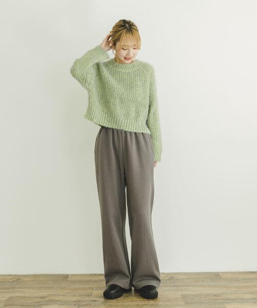 ITEMS URBANRESEARCH（アイテムズ アーバンリサーチ）の「裏起毛スウェットパンツ（その他パンツ・レディース・チャコールグレー/オフホワイト/ネイビー・FREE）」の11枚目の写真