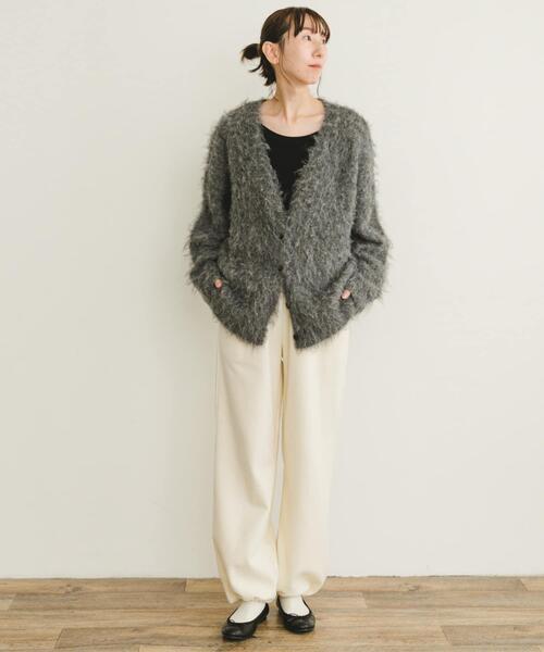 ITEMS URBANRESEARCH（アイテムズ アーバンリサーチ）の「裏起毛スウェットパンツ（その他パンツ・レディース・チャコールグレー/オフホワイト/ネイビー・FREE）」の18枚目の写真