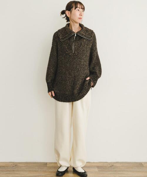 ITEMS URBANRESEARCH（アイテムズ アーバンリサーチ）の「裏起毛スウェットパンツ（その他パンツ・レディース・チャコールグレー/オフホワイト/ネイビー・FREE）」の21枚目の写真