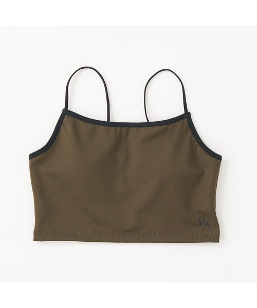 repipi armario（レピピ アルマリオ）の「repipi armario/レピピアルマリオ キッズ パッド付き 編み上げ バックスタイル キャミブラ ショート丈 半袖 Tシャツ セットアイテム（Tシャツ/カットソー・キッズ・ホワイト/ブラック・140cm/160cm/170cm/150cm）」の5枚目の写真