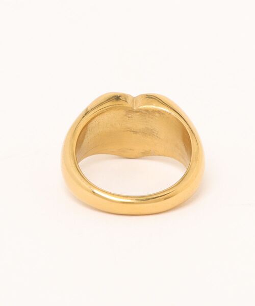 ebine（エビネ）の「Heart Signet Pinky Ring（リング・レディース・ゴールド/シルバー・5号/3号/1号）」の3枚目の写真