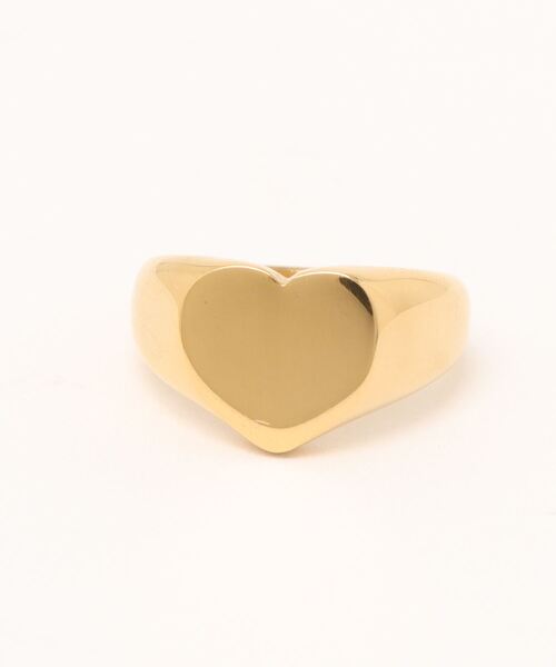 ebine（エビネ）の「Heart Signet Pinky Ring（リング・レディース・ゴールド/シルバー・5号/3号/1号）」の7枚目の写真