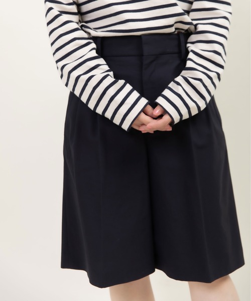 CHILD WOMAN(チャイルドウーマン)の「強撚ツイル マーベルトハーフパンツ(その他パンツ・レディース・ネイビー/ブラウン/ブラウン系その他・36/38)」の14枚目の写真