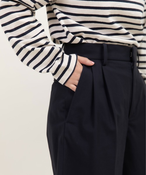 CHILD WOMAN(チャイルドウーマン)の「強撚ツイル マーベルトハーフパンツ(その他パンツ・レディース・ネイビー/ブラウン/ブラウン系その他・36/38)」の16枚目の写真