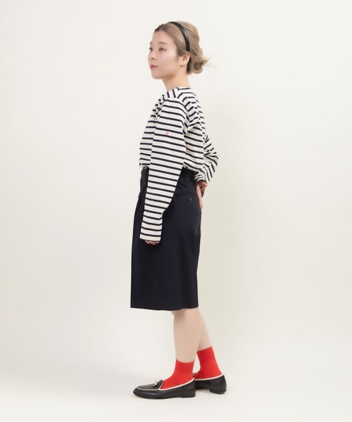 CHILD WOMAN(チャイルドウーマン)の「強撚ツイル マーベルトハーフパンツ(その他パンツ・レディース・ネイビー/ブラウン/ブラウン系その他・36/38)」の21枚目の写真