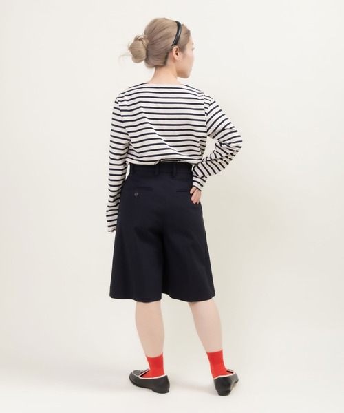 CHILD WOMAN(チャイルドウーマン)の「強撚ツイル マーベルトハーフパンツ(その他パンツ・レディース・ネイビー/ブラウン/ブラウン系その他・36/38)」の22枚目の写真