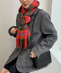fredy emue | 【TWEED MILL/ツイードミル】ウールチェックストール48(ストール/ショール)