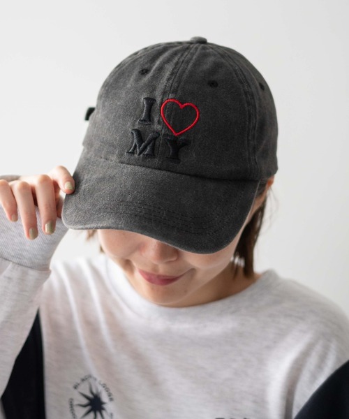 WEGO（ウィゴー）の「WEGO/アイラブ刺繍キャップ（キャップ・レディース・ブラック系2/ブラック・FREE）」の11枚目の写真