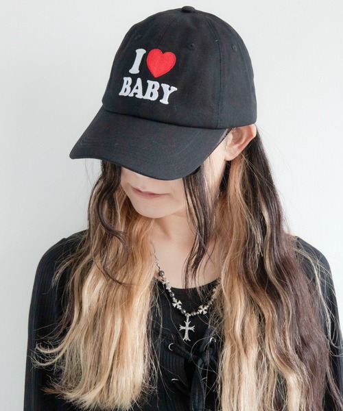WEGO（ウィゴー）の「WEGO/アイラブ刺繍キャップ（キャップ・レディース・ブラック系2/ブラック・FREE）」の10枚目の写真