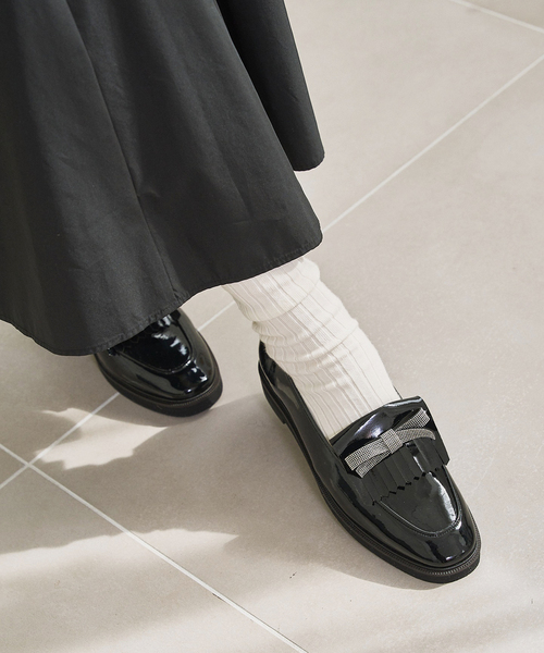 セール】キルトメタルリボンローファー（ローファー）｜LE TALON