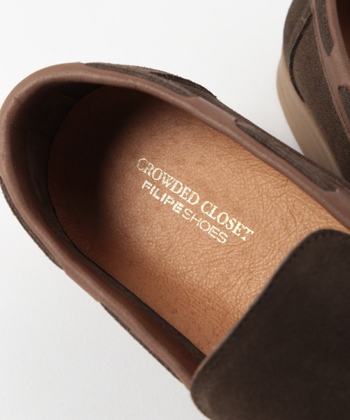 クラウデッドクローゼット（CROWDED CLOSET）/【FILIPE SHOES x CROWDED CLOSET】モカシンスウェードスニーカー セール】【FILIPE SHOES x CROWDED CLOSET】モカシンスウェード