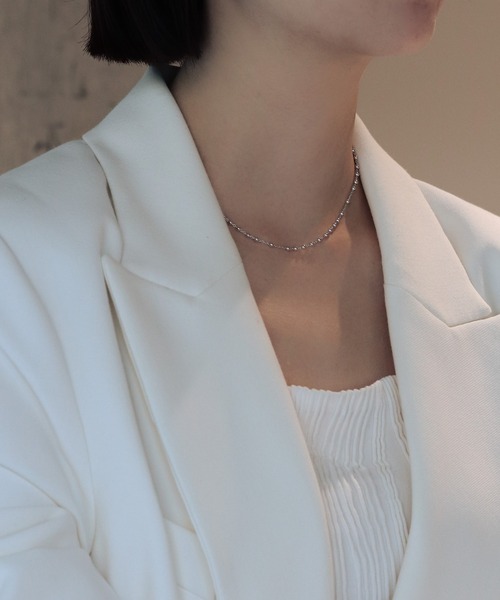【セール】【silver925】ボールとばしネックレス（ネックレス）｜bonu.（ボヌ）