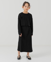 JAM & LINK（ジャムアンドリンク）の「リブ 長袖Tシャツ キャミワンピース セットアップ（セットアップ）」