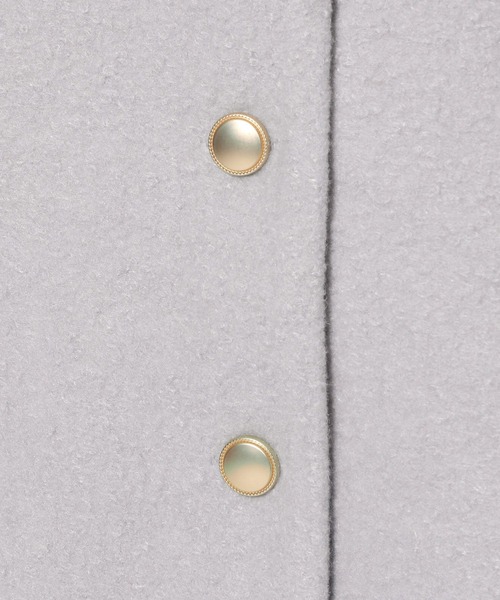 mysty woman（ミスティウーマン）の「金ボタンノーカラーカーディガン 289330（カーディガン/ボレロ・レディース・オフホワイト/ブラック/ライトグレー・FREE）」の17枚目の写真