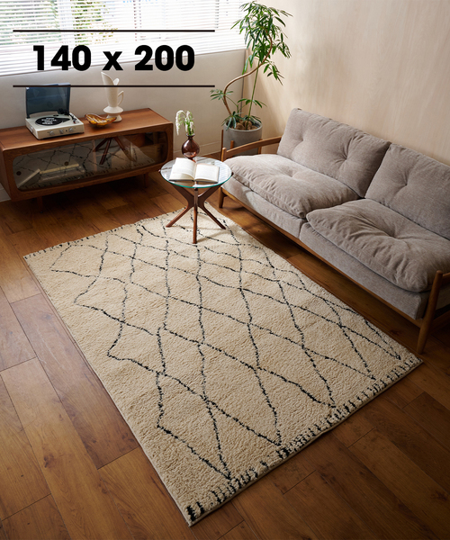 今日消します ジャーナルスタンダードファニチャー ラグ PICFAIR RUG 200x250 ピクフェアラグ（ラグ・マット）｜JOURNAL