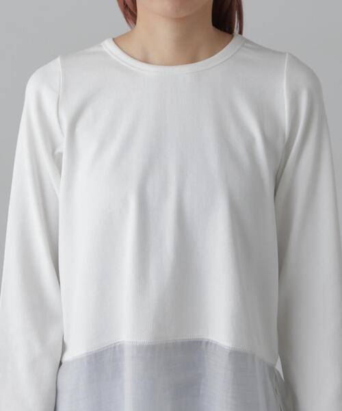 FREE'S MART（フリーズマート）の「[MFM]シアーコンビレイヤードカットソー（Tシャツ/カットソー・レディース・ホワイト/ホワイト系その他/オフホワイト/ホワイト系その他2・FREE）」の22枚目の写真