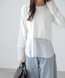 FREE'S MART | [MFM]シアーコンビレイヤードカットソー(Tシャツ/カットソー)