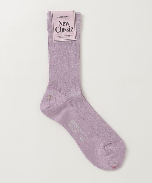 MARCOMONDE（マルコモンド）の「MARCOMONDE（マルコモンド）グリッターラメソックス（ソックス/靴下・レディース・ブラウン/グレー系その他3/ブラック/ブルー系その他3/ラベンダー/シルバー・F/1）」の5枚目の写真