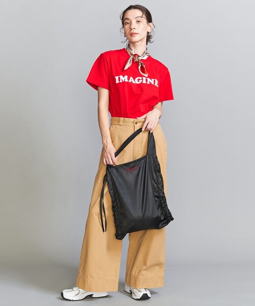 BEAUTY&YOUTH UNITED ARROWS(ビューティーアンドユースユナイテッドアローズ)の「ロゴ シャーリング トートバッグ(トートバッグ・レディース・ダークブラウン/ネイビー/ベージュ/ブラック・FREE)」の7枚目の写真