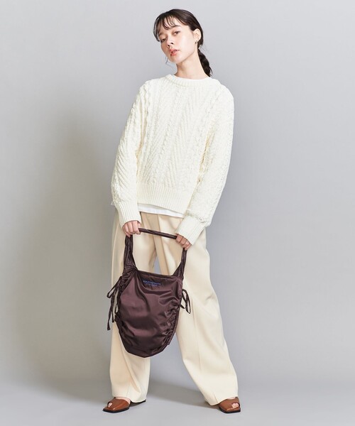 BEAUTY&YOUTH UNITED ARROWS(ビューティーアンドユースユナイテッドアローズ)の「ロゴ シャーリング トートバッグ(トートバッグ・レディース・ダークブラウン/ネイビー/ベージュ/ブラック・FREE)」の12枚目の写真