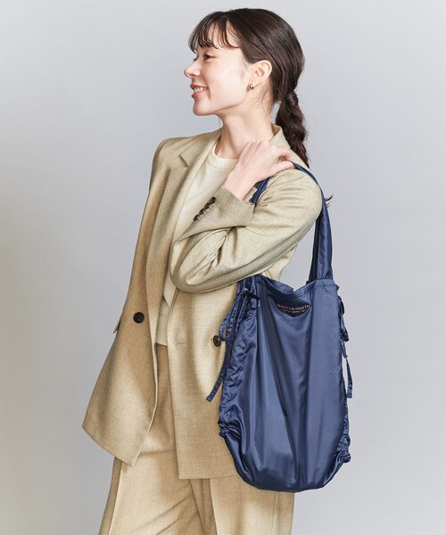 BEAUTY&YOUTH UNITED ARROWS(ビューティーアンドユースユナイテッドアローズ)の「ロゴ シャーリング トートバッグ(トートバッグ・レディース・ダークブラウン/ネイビー/ベージュ/ブラック・FREE)」の13枚目の写真