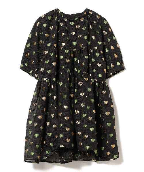 Ray BEAMS（レイビームス）の「sister jane / Carriage Hearts Jacquard Dress（ワンピース・レディース・ブラック・SMALL）」の2枚目の写真