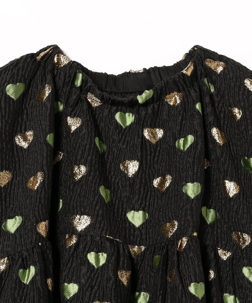 Ray BEAMS（レイビームス）の「sister jane / Carriage Hearts Jacquard Dress（ワンピース・レディース・ブラック・SMALL）」の3枚目の写真