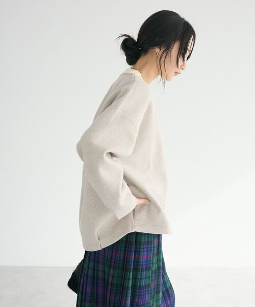 CRAFT STANDARD BOUTIQUE（クラフトスタンダードブティック）の「圧縮ウール風ZIP付きジャケット（ブルゾン・レディース・ベージュ/グレー/チャコールグレー・FREE）」の22枚目の写真