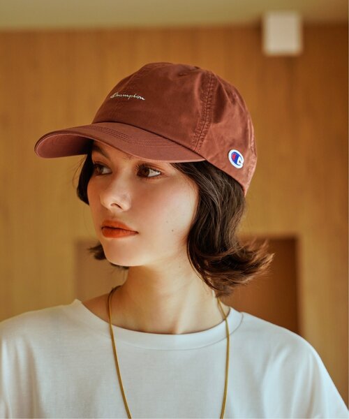 Champion(チャンピオン)の「Champion チャンピオン ロゴ刺繍キャップ(キャップ・レディース・ブラック/ブルー/チャコールグレー/オフホワイト/ブラウン/ダークグレー/その他1/アイボリー/ミント/ベージュ/テラコッタ・FREE)」の7枚目の写真