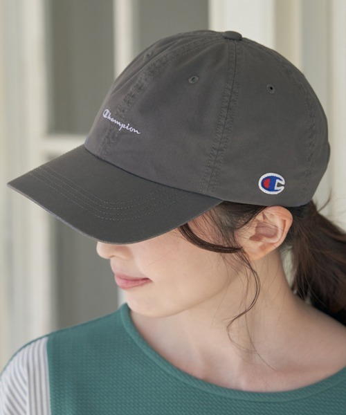 Champion（チャンピオン）の「Champion チャンピオン ロゴ刺繍キャップ（キャップ・レディース・ブラック/ブルー/チャコールグレー/オフホワイト/ブラウン/ダークグレー/その他1/アイボリー・FREE）」の5枚目の写真