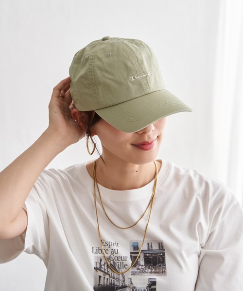 Champion(チャンピオン)の「Champion チャンピオン ロゴ刺繍キャップ(キャップ・レディース・ブラック/ブルー/チャコールグレー/オフホワイト/ブラウン/ダークグレー/その他1/アイボリー/ミント/ベージュ/テラコッタ・FREE)」の9枚目の写真