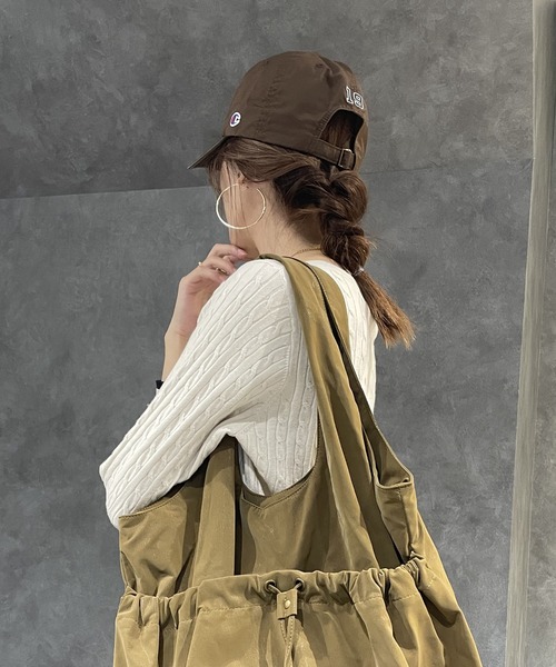 Champion（チャンピオン）の「Champion チャンピオン ロゴ刺繍キャップ（キャップ・レディース・ブラック/ブルー/チャコールグレー/オフホワイト/ブラウン/ダークグレー/その他1/アイボリー・FREE）」の10枚目の写真