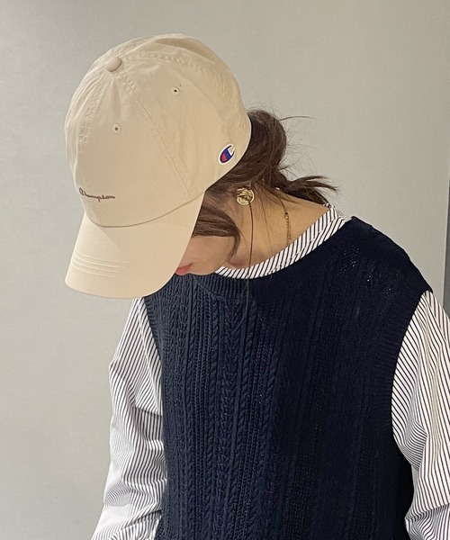 Champion（チャンピオン）の「Champion チャンピオン ロゴ刺繍キャップ（キャップ・レディース・ブラック/ブルー/チャコールグレー/オフホワイト/ブラウン/ダークグレー/その他1/アイボリー・FREE）」の11枚目の写真