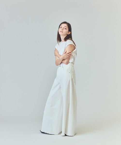 GRACE CLASS（グレースクラス）の「バギーデニムパンツ（デニムパンツ・レディース・サックスブルー/ホワイト/グレー・38/36）」の7枚目の写真