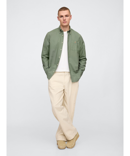 GAP(ギャップ)の「ブラナンベア オックスフォードシャツ(シャツ/ブラウス・メンズ・グリーン/パープル系その他/イエロー/ブラック・L/XS/S/M/XL)」の18枚目の写真