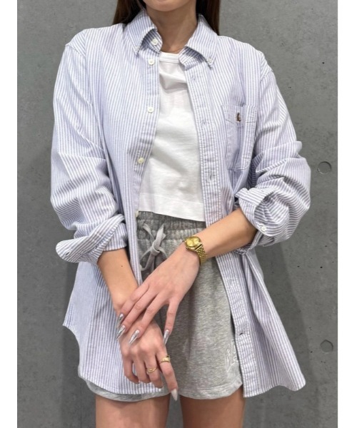 GAP（ギャップ）の「ブラナンベア オックスフォードシャツ（シャツ/ブラウス・メンズ・グリーン/パープル系その他/イエロー/ブラック・L/XS/S/M/XL）」の4枚目の写真