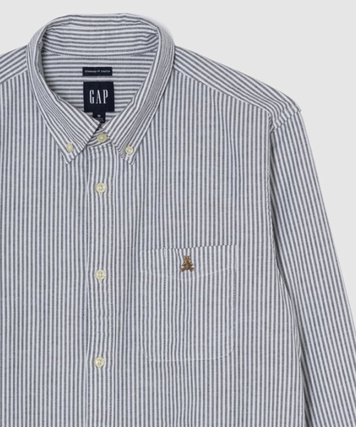 GAP（ギャップ）の「ブラナンベア オックスフォードシャツ（シャツ/ブラウス・メンズ・グリーン/パープル系その他/イエロー/ブラック・L/XS/S/M/XL）」の2枚目の写真