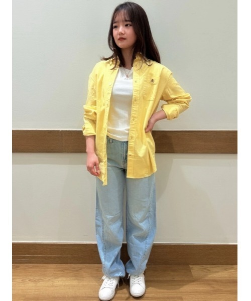 GAP（ギャップ）の「ブラナンベア オックスフォードシャツ（シャツ/ブラウス・メンズ・グリーン/パープル系その他/イエロー/ブラック・L/XS/S/M/XL）」の8枚目の写真