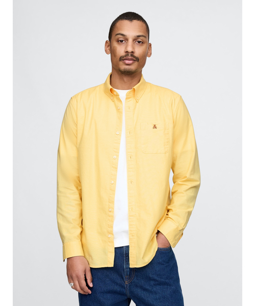 GAP（ギャップ）の「ブラナンベア オックスフォードシャツ（シャツ/ブラウス・メンズ・グリーン/パープル系その他/イエロー/ブラック・L/XS/S/M/XL）」の18枚目の写真