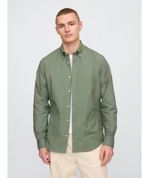 GAP（ギャップ）の「ブラナンベア オックスフォードシャツ（シャツ/ブラウス・メンズ・グリーン/パープル系その他/イエロー/ブラック・L/XS/S/M/XL）」の19枚目の写真