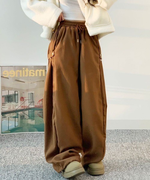 VIVID LADY(ビビッドレディー)の「ワイドパンツ バルーンシルエット ストリート(その他パンツ・レディース・ブラック/カーキ/ブラウン・FREE)」の10枚目の写真