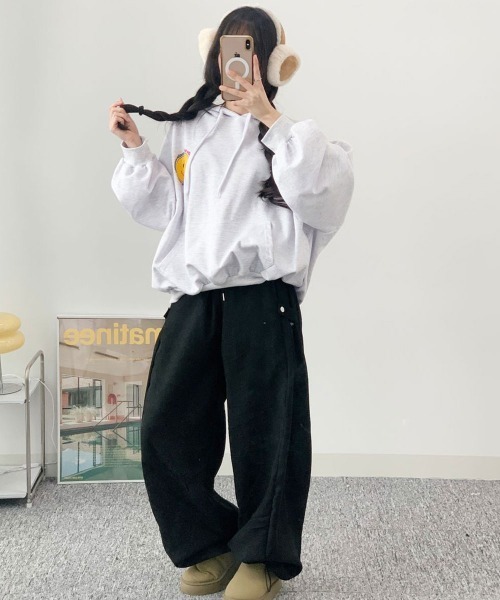 VIVID LADY(ビビッドレディー)の「ワイドパンツ バルーンシルエット ストリート(その他パンツ・レディース・ブラック/カーキ/ブラウン・FREE)」の16枚目の写真