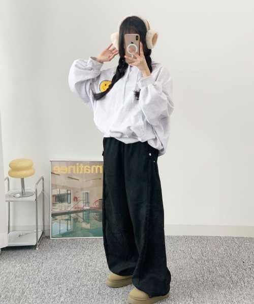 VIVID LADY(ビビッドレディー)の「ワイドパンツ バルーンシルエット ストリート(その他パンツ・レディース・ブラック/カーキ/ブラウン・FREE)」の6枚目の写真