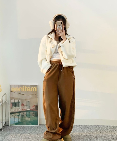 VIVID LADY(ビビッドレディー)の「ワイドパンツ バルーンシルエット ストリート(その他パンツ・レディース・ブラック/カーキ/ブラウン・FREE)」の9枚目の写真