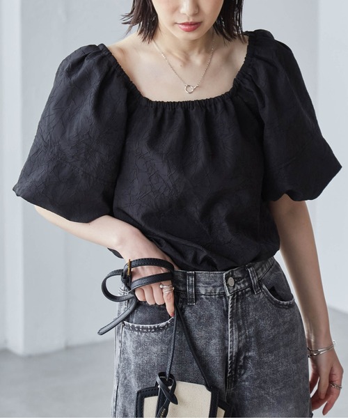 RANAN（ラナン）の「２ＷＡＹオフショルブラウス（シャツ/ブラウス・レディース・ブラック/オフホワイト/ベージュ・LL/L/M）」の15枚目の写真