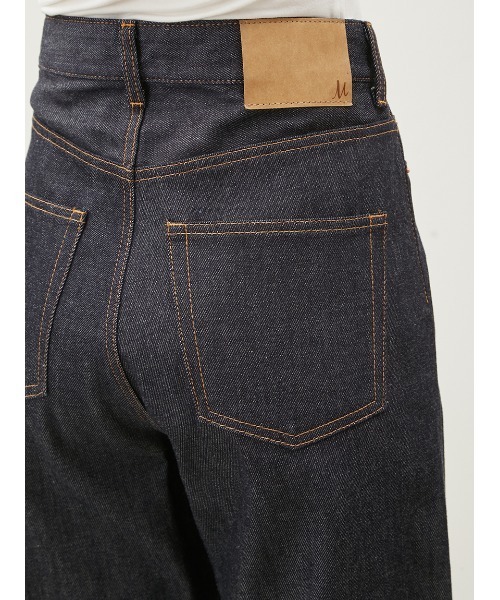 Mila Owen（ミラオーウェン）の「セルビッチワイドストレートデニムパンツ【ウォッシャブル】（デニムパンツ・レディース・インディゴブルー・1/0）」の9枚目の写真