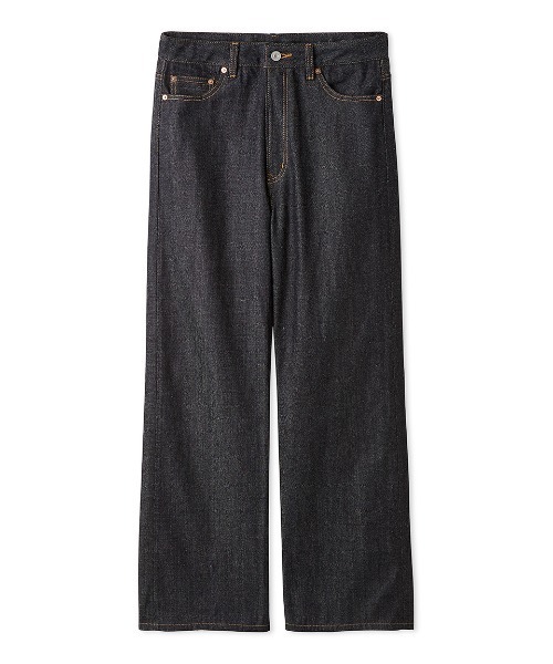 Mila Owen（ミラオーウェン）の「セルビッチワイドストレートデニムパンツ【ウォッシャブル】（デニムパンツ・レディース・インディゴブルー・1/0）」の11枚目の写真