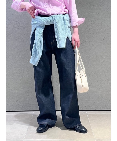 セルビッチワイドストレートデニムパンツ【ウォッシャブル