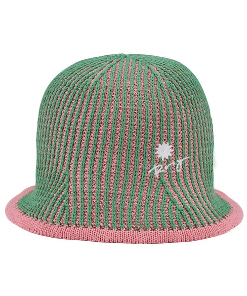 ROXY(ロキシー)の「COASTAL ESCAPE HAT /ロキシーリブ編みニットハット(ハット・レディース・ブルー/グリーン・FREE)」の2枚目の写真