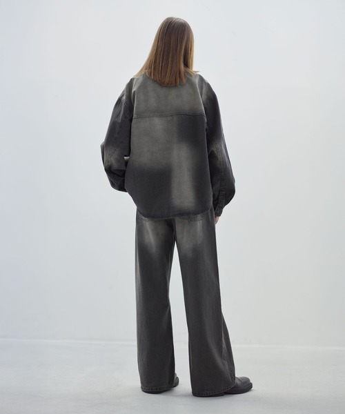 セットアップ対応可】ライトウェイトエイジングデニムシャツ（シャツ